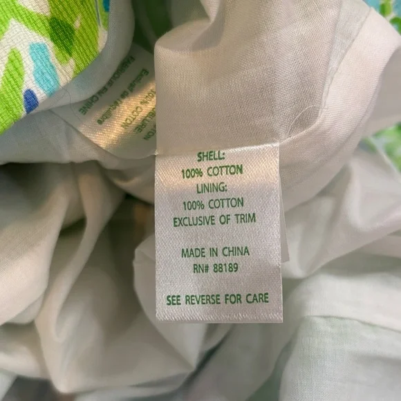 NWT Lilly Pulitzer Blue and Green Sleeveless Dress - Picture 9 of 10